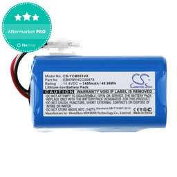 Μπαταρία για iClebo ARTE YCR-M05, 3400mAh, Li-Ion, 14.4V, EBKRBKDL001039, HQ