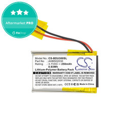 Μπαταρία για Bosch Bdu3xx, Bosch Intuvia Display, 250mAh, Li-Pol, 3.7V, 502030, HQ