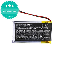 Μπαταρία για Sena SMH-10s, SMH-20s, 650mAh, Li-Pol, 3.7V, YP802542P, HQ