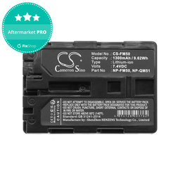 Μπαταρία για Sony CCD-TR108, Cyber-shot DSC-S50, 1300mAh, Li-Ion, 7.4V, NP-QM51, HQ