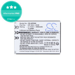 Μπαταρία για Agfa, Aosta, Avant, Benq, Minolta, Olympus, Polaroid, 600mAh, Li-Ion, 3.7V, Li-80B, HQ