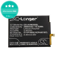 Μπαταρία για Asus Zenfone Max M2, 3900mAh, Li-Pol, 3.85V, C11P1805 (1ICP4/67/87), HQ