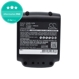Μπαταρία για Black & Decker ASL146BT12A, LBXR16, SSL20SB, 1500mAh, Li-Ion, 14.4V, BL1114, HQ