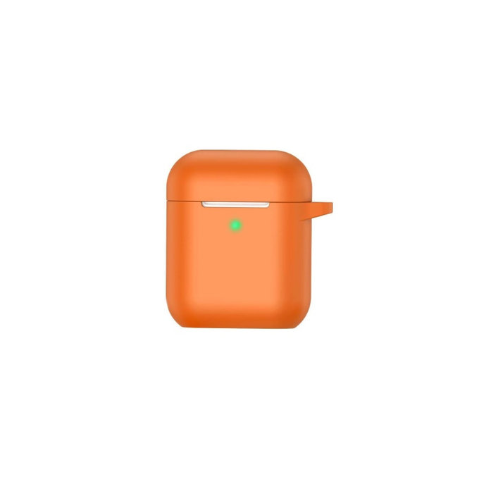 Θήκη Σιλικόνης για AirPods 1 και 2, Πορτοκαλί, Orange
