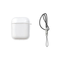 Θήκη Σιλικόνης για AirPods 1 και 2, Διαφανές, Transparent