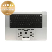 Άνω πλαίσιο πληκτρολογίου για MacBook Pro 16" A2780 (2023), με πληκτρολόγιο US και μπαταρία, Silver, 661-32190, Genuine Apple