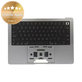 Άνω πλαίσιο πληκτρολογίου για MacBook Pro 14", A2442 (2021), A2779 (2023), με πληκτρολόγιο US και μπαταρία, Space Gray, 661-32210, Genuine Apple