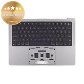 Άνω πλαίσιο πληκτρολογίου για MacBook Pro 14", A2918 (2023), με πληκτρολόγιο US και μπαταρία, Space Gray, 661-35708, Genuine Apple