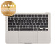 Άνω πλαίσιο πληκτρολογίου για MacBook Air 13", A3113 (2024), με πληκτρολόγιο US και μπαταρία, Starlight, 661-40229, Genuine Apple