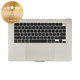 Άνω πλαίσιο πληκτρολογίου για MacBook Air 15", A3114 (2024), με πληκτρολόγιο US και μπαταρία, Starlight, 661-40268, Genuine Apple