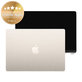 Οθόνη LCD για MacBook Air 13", A3113 (2024), με μπροστινό γυαλί και κάλυμμα, Starlight, 661-40280, Genuine Apple