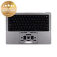 Άνω πλαίσιο πληκτρολογίου για MacBook Pro 14", A3112 (2024), με πληκτρολόγιο US και μπαταρία, Space Black, 661-42518, Genuine Apple