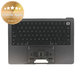 Άνω πλαίσιο πληκτρολογίου για MacBook Pro 14", A3185 (2024), με πληκτρολόγιο US και μπαταρία, Space Black, 661-50210, Genuine Apple