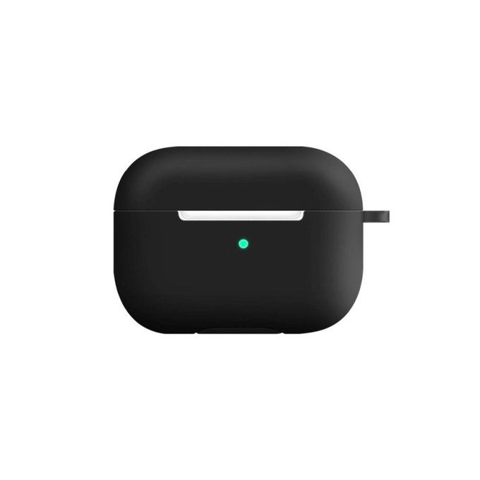 Θήκη Σιλικόνης για AirPods Pro, Διαφανές, Μαύρο, Black