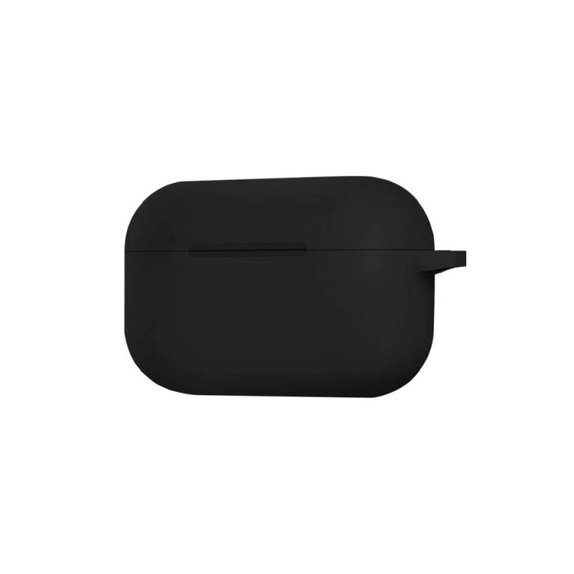 Θήκη Σιλικόνης για AirPods Pro 2, Διαφανές, Μαύρο, Black