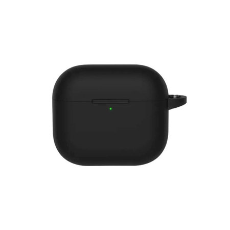 Θήκη Σιλικόνης για AirPods 4, Διαφανές, Μαύρο, Black