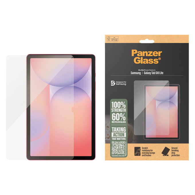 Σκληρυμένο γυαλί UWF για Samsung Galaxy Tab S10 Lite, Διάφανο, PanzerGlass