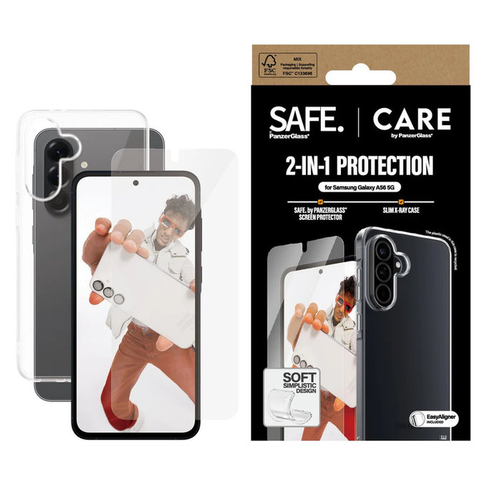Bundle 2 σε 1 με εφαρμογέα για Samsung Galaxy A56 5G, PanzerGlass