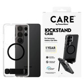 Θήκη Kickstand με μαύρο QI για Samsung Galaxy S26 Ultra, Διάφανο, PanzerGlass