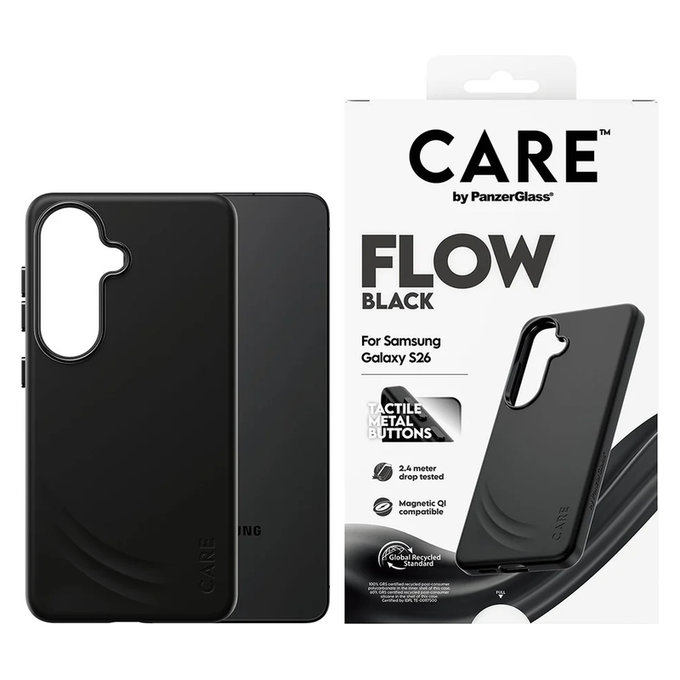 Θήκη FLOW με QI για Samsung Galaxy S26, Μαύρο, PanzerGlass