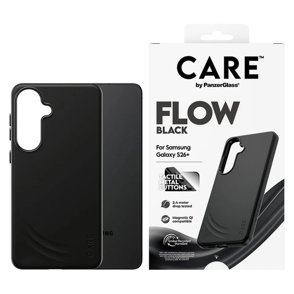 Θήκη FLOW με QI για Samsung Galaxy S26+, Μαύρο, PanzerGlass