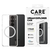 Θήκη Urban Explorer με λευκό QI για Samsung Galaxy S26, Διάφανο, PanzerGlass