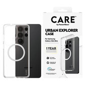 Θήκη Urban Explorer με λευκό QI για Samsung Galaxy S26 Ultra, Διάφανο, PanzerGlass