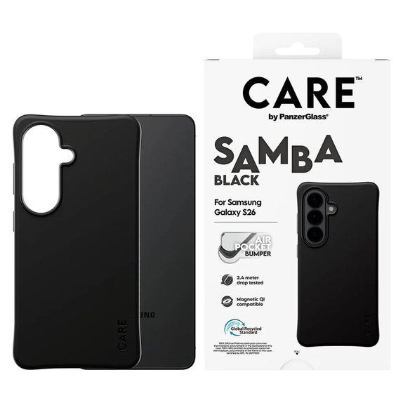 Θήκη Samba με QI για Samsung Galaxy S26, Μαύρο, PanzerGlass