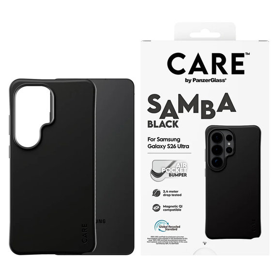 Θήκη Samba με QI για Samsung Galaxy S26 Ultra, Μαύρο, PanzerGlass