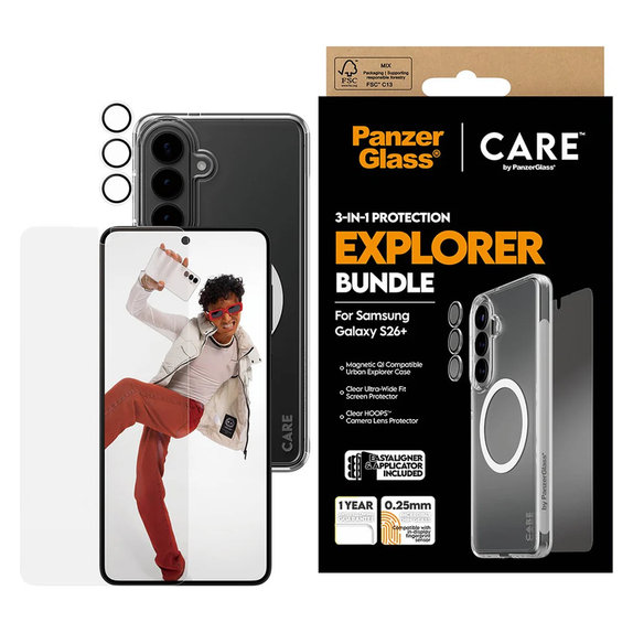 Bundle Explorer 3 σε 1 για Samsung Galaxy S26+, PanzerGlass