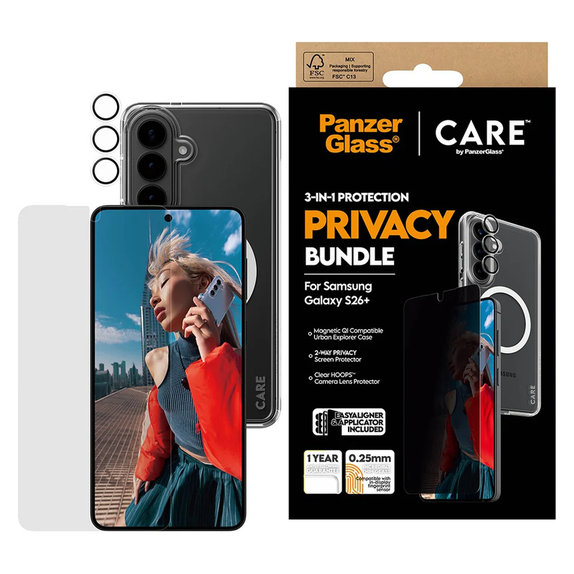 Bundle Privacy 3 σε 1 για Samsung Galaxy S26+, PanzerGlass