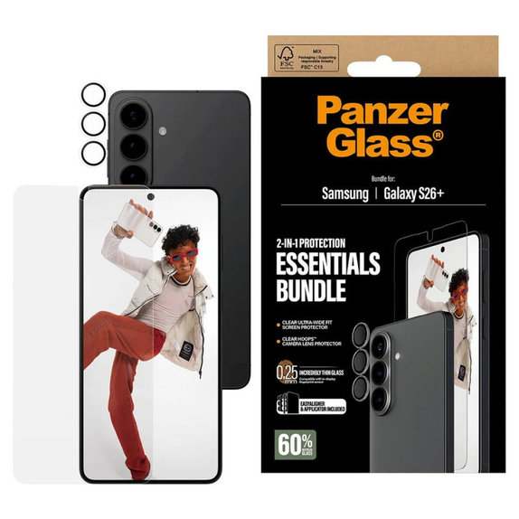 Bundle Essentials 2 σε 1 για Samsung S26+, PanzerGlass