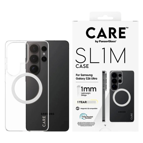 Puzdro SL1M Θήκη SL1M για Samsung Galaxy S26 Ultra, Transparent, PanzerGlass
