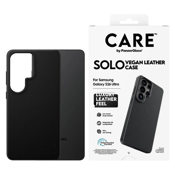 Θήκη Solo για Samsung Galaxy S26 Ultra, Μαύρο, PanzerGlass