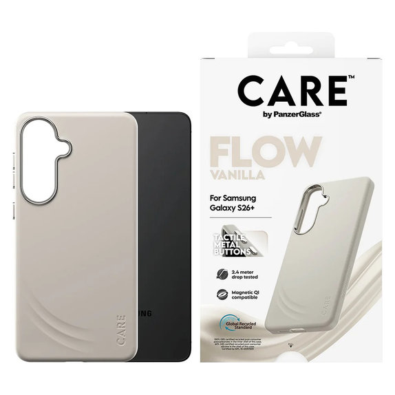 Θήκη FLOW με QI για Samsung Galaxy S26+, Vanilla, PanzerGlass