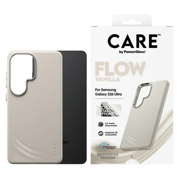 Θήκη FLOW με QI για Samsung Galaxy S26 Ultra, Vanilla, PanzerGlass