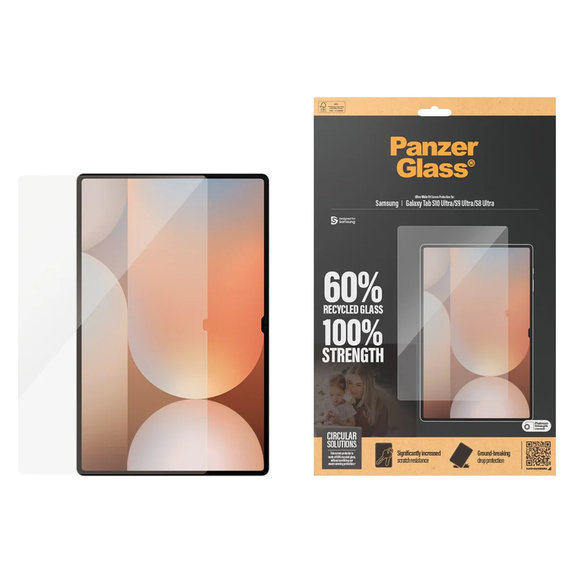 Σκληρυμένο γυαλί UWF για Samsung Galaxy Tab S8 Ultra/S9 Ultra/S10 Ultra, Διάφανο, PanzerGlass