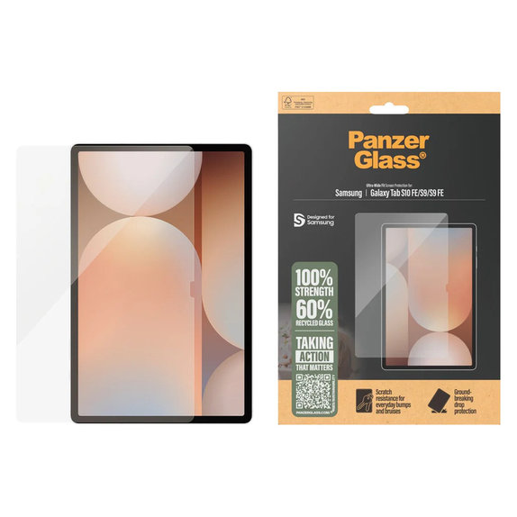 Σκληρυμένο γυαλί UWF για Samsung Galaxy Tab S10 FE/S9/S9 FE, Διάφανο, PanzerGlass