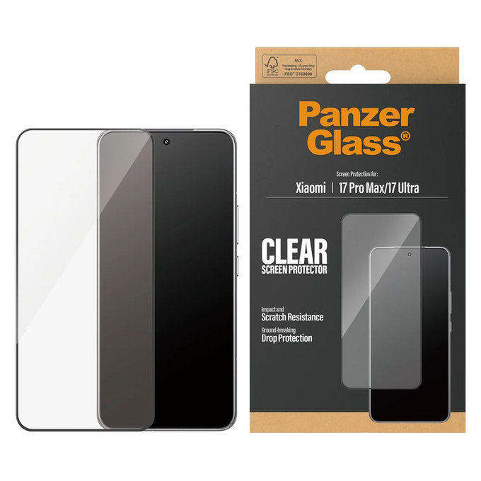 Σκληρυμένο γυαλί UWF για Xiaomi 17 Ultra, Μαύρο, PanzerGlass