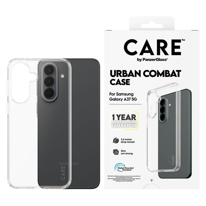 Θήκη Urban Combat για Samsung Galaxy A37, Διάφανο, PanzerGlass