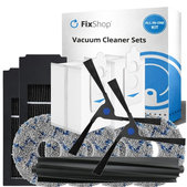 Σετ ανταλλακτικών για Ecovacs Deebot X2 Omni (1x Κύρια βούρτσα, 2x Φίλτρο, 2x Πλαϊνή Βούρτσα, 4x Πανί Σφουγγαρίστρας, 2x Σακούλα σκόνης)