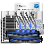 Σετ ανταλλακτικών για Ecovacs T80 Omni, T80 (2x Κύρια βούρτσα, 4x Φίλτρο, 4x Πλαϊνή Βούρτσα, 4x Πανί Σφουγγαρίστρας, 4x Σακούλα σκόνης)