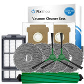 Σετ ανταλλακτικών για iRobot Roomba Plus 405 Combo, 505 Combo (1x Κύρια βούρτσα, 2x Φίλτρο, 2x Πλαϊνή Βούρτσα, 4x Πανί Σφουγγαρίστρας, 2x Σακούλα σκόνης)