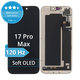 Οθόνη Soft OLED 120Hz για iPhone 17 Pro Max - Τζάμι αφής + Πλαίσιο, DIAGNOSTIC