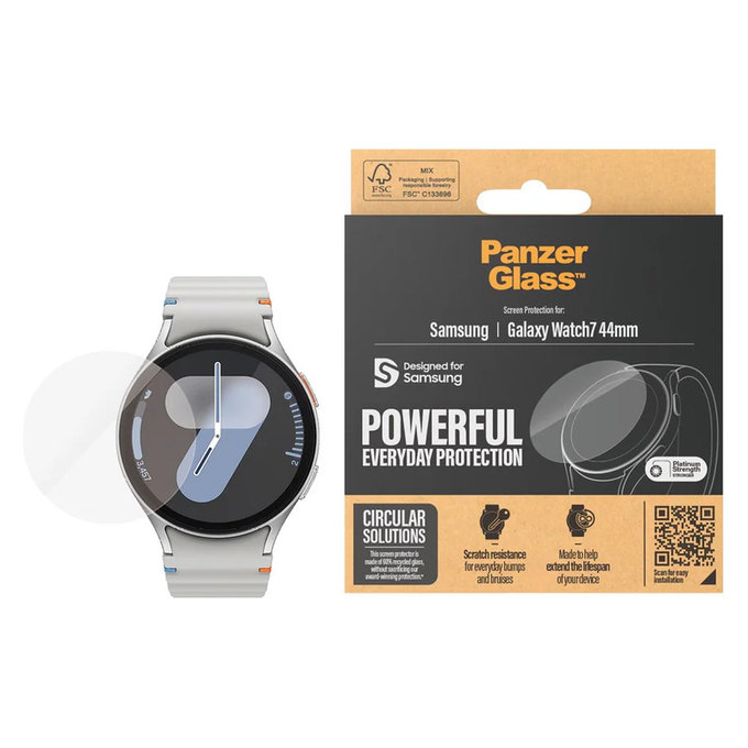 Σκληρυμένο γυαλί UWF για Samsung Galaxy Watch7 44 mm, Διάφανο, PanzerGlass