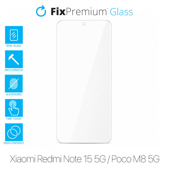 Προστατευτικό Γυαλί για Xiaomi Redmi Note 15 5G, Poco M8 5G, FixPremium