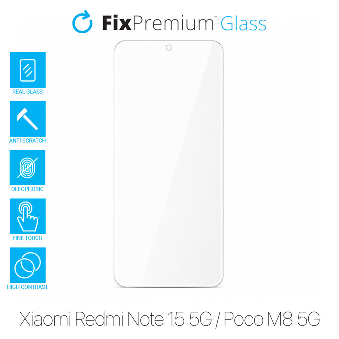 Προστατευτικό Γυαλί για Xiaomi Redmi Note 15 5G, Poco M8 5G, FixPremium