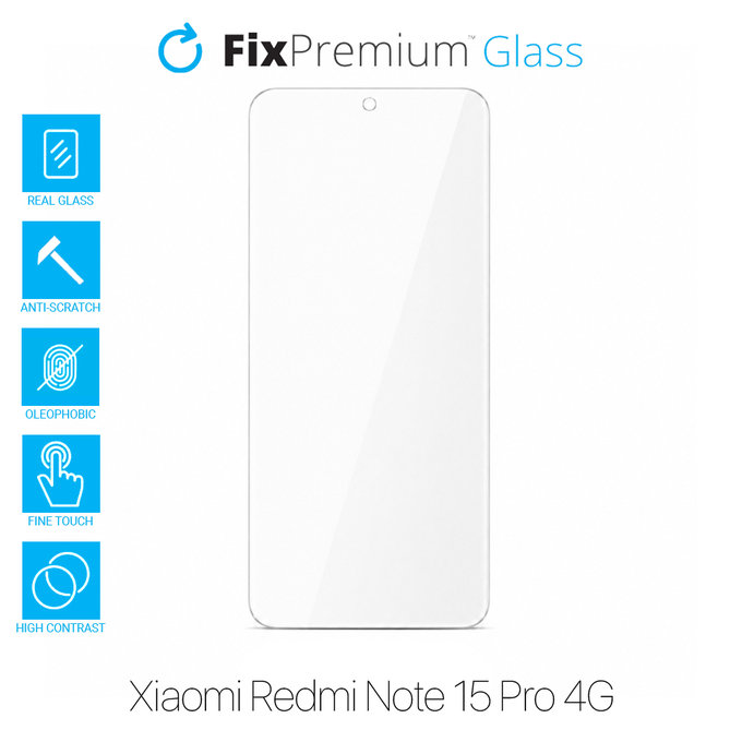 Προστατευτικό Γυαλί για Xiaomi Redmi Note 15 Pro 4G, FixPremium