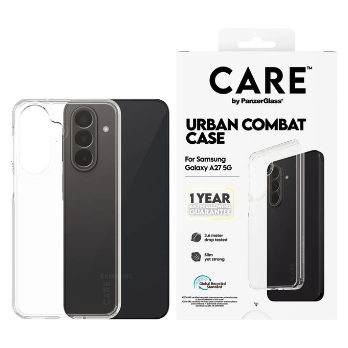 Θήκη Urban Combat για Samsung Galaxy A27, Διάφανο, PanzerGlass