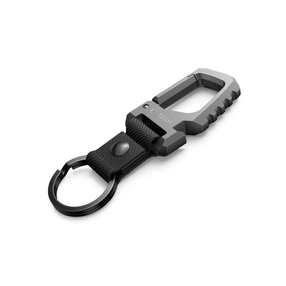 Μπρελόκ Slidelock Carabiner Keychain, Gunmetal, Tech-Protect